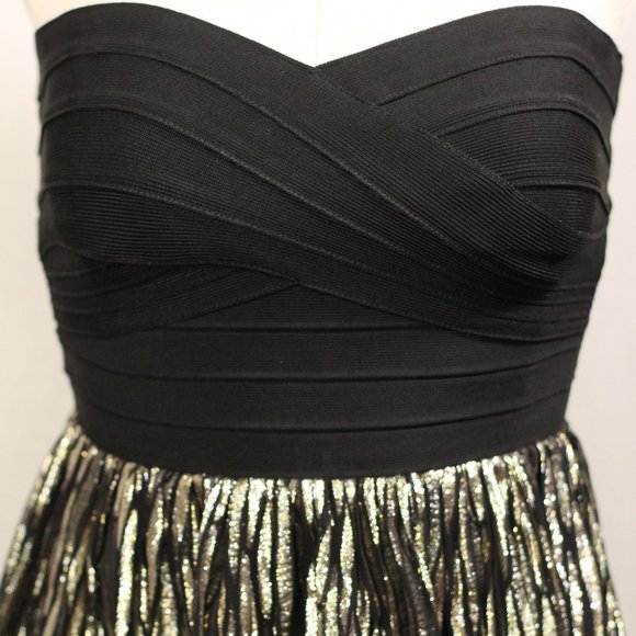 Erin Erin Fetherston Silk Black Gold Dresses - Picture 4 of 12